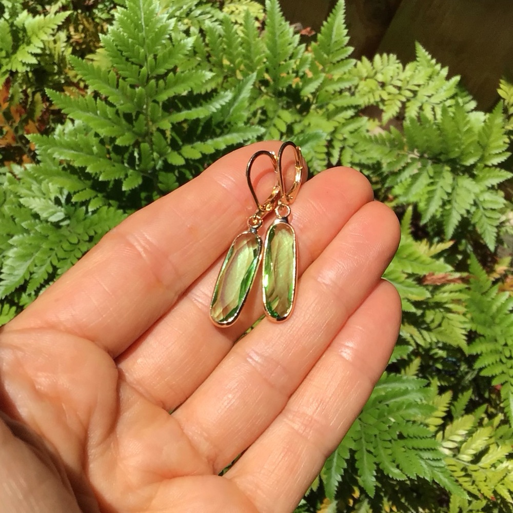Sundance Charm Earrings Peridot Quartz sale - Picture 5 of 7